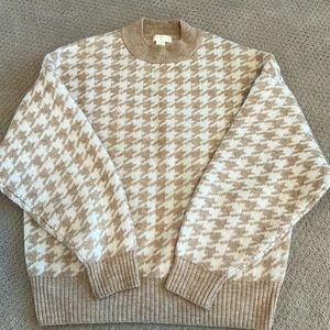 H&M Houndstooth Sweater, Size M